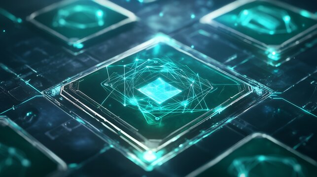background with quantum computing chip technology, futuristic processor design, advanced integrated circuits, artificial intelligence hardware, high-performance computing systems, digital data process