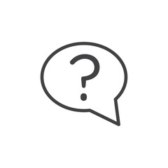 Question Icon Symbol mark in filled style