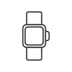 Smartwatch icon Symbol mark in filled style