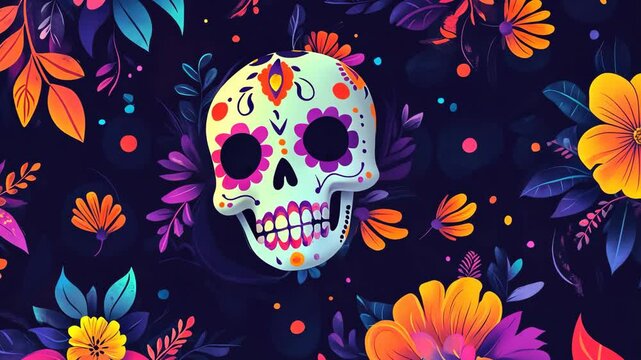 Day of the Dead Patterns & Backgrounds Video