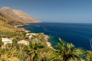 Natural Riserve of Zingaro, Trapani, Sicily, Italy. Riserva Naturale Orientata dello Zingaro. Cala dell'Uzzo