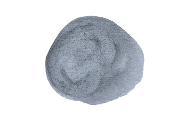 Black spot, Black watercolor hand painted circle shape isolated on white background With clipping path