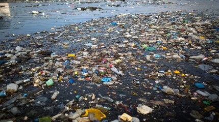A River Choked With Plastic Waste