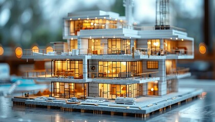 3D Printing in Construction,  construction firm utilizing 3D printing technology to create building components or even entire structures. 