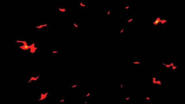 Pack Of 6 Fiery Hand-drawn cartoon Effects