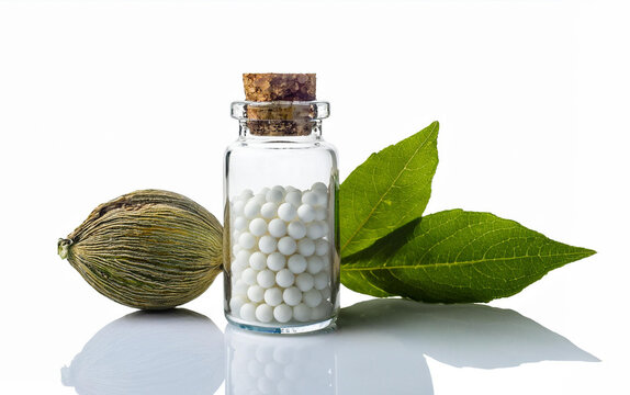 nux vomica &ndash; poison nut, homeopathy pellet small jars, homeopathy pellets jar storage box, homeopathy pellets jars cabinet, homeopathy pellets, white homeopathy pellet, homeopathy glass jar, nux vomic