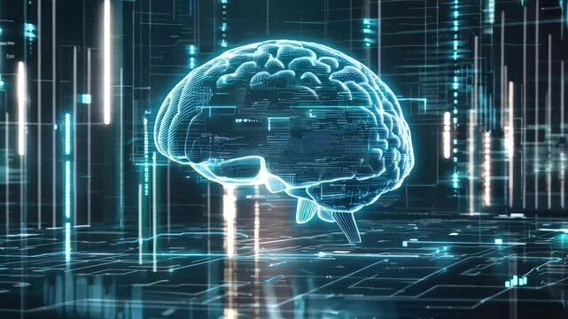 Creative brain made of puzzle pieces symbolizing