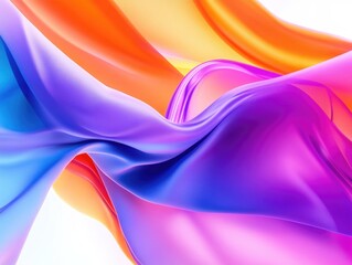 Obraz premium Colorful Abstract Fabric Swirl