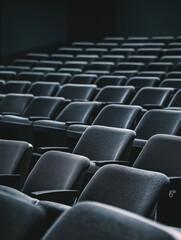 Obraz premium Empty Movie Theater Seating