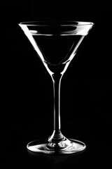 Martini Glass on Table