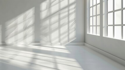 Fototapeta premium Product Presentation Background with Window Shadows and Sunlight