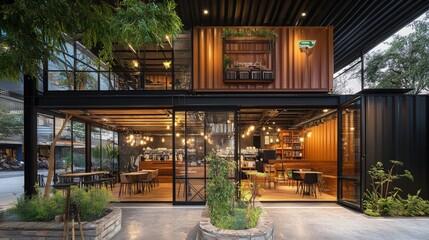 Fototapeta premium minimal coffee shop 