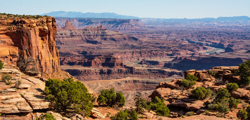 Moab, Utah desert and redrock view, Moab, Utah, USA
