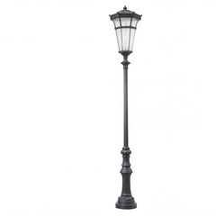 Classic street lamp with a minimalist design, great for urban-themed or architectural visuals.