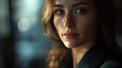 Elegant Expression - Serene Portrait of Woman