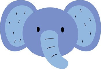 Hand Drawn Elephant Portrait