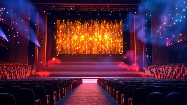 Heatmap of a Christmas concert, with the warmest colors around the stage and cooler blues in the distant seats. . Video