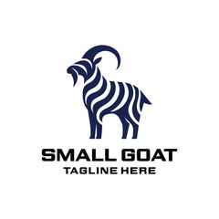 Logo Small Goat Abstract Simple Luxury.