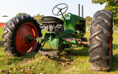 old rusty tractor