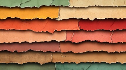 Vintage layered torn paper background in high quality for creative designs and projects