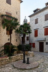 Well in a small square in Kotor Montenegro