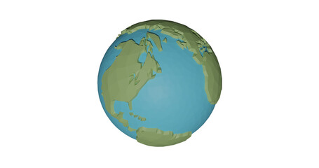 Cartoon earth planet