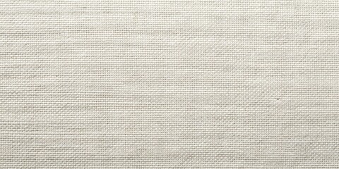 Fototapeta premium A close-up view of a smooth, off-white woven fabric with a fine, consistent texture
