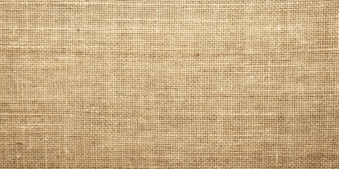 Fototapeta premium A Close-Up View of Natural Brown Burlap Fabric Texture with Woven Threads and a Rustic Appearance