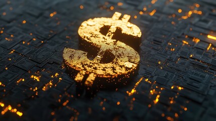 Gold Money Symbol, Generative AI