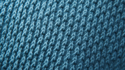 blue knitted fabric texture
