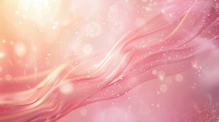 Soft pink background with elegant blur and glowing light for design concept.