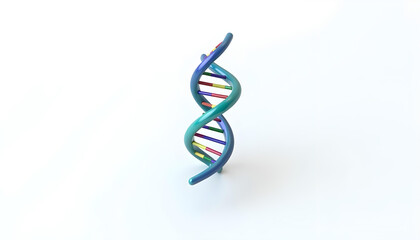 3d DNA icon render octane with white background 1