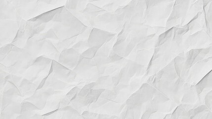 Fototapeta premium Crumpled White Paper Texture Background