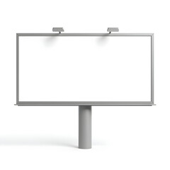 Obraz premium blank horizontal billboard white background 2
