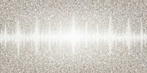 Abstract Sparkling Background with a White Center and a Grey Gradient of Tiny Circular Particles