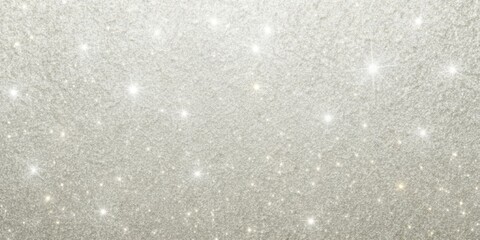 Abstract Sparkling Glitter Texture with Scattered Light Shimmering on a Silver Background