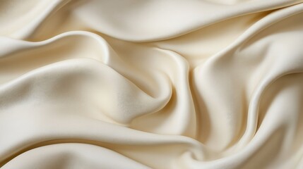Obraz premium Soft Satin Fabric Texture in Cream Color