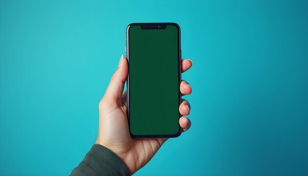 smartphone on hand mockup 5