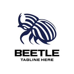 Logo Beetle Abstract Simple Luxury.