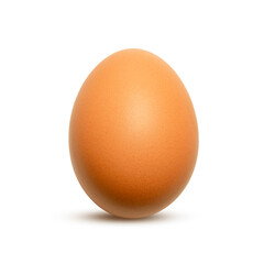 Egg isolated on white background. Close up
