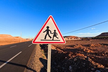School Children Crossing Road Sign