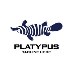 Logo Platypus Duck Head Mammal Abstract Simple Luxury.