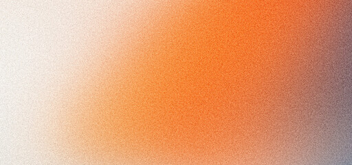 Grainy gradient background, orange gray beige abstract noise texture banner, poster header cover wallpaper design