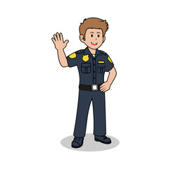 Cartoon Police Vector