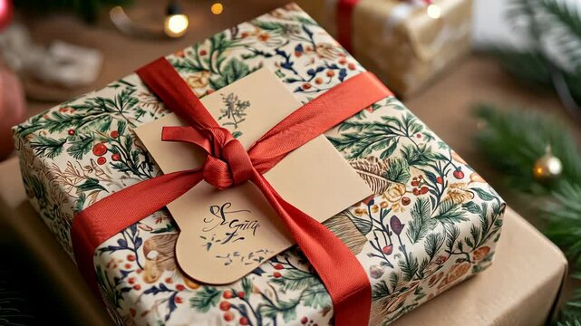 Christmas Gift Label Video