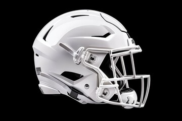 Fototapeta premium American football helmet. Backdrop with selective focus and copy space for text