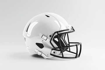 Fototapeta premium American football helmet. Backdrop with selective focus and copy space for text