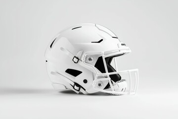 Fototapeta premium American football helmet. Backdrop with selective focus and copy space for text