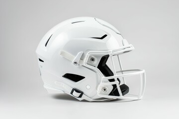 American football helmet. Backdrop with selective focus and copy space for text