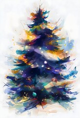 abstract christmas tree